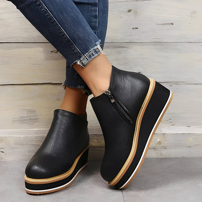 Sorrel - Lässige Lederstiefel mit Reißverschluss für Damen