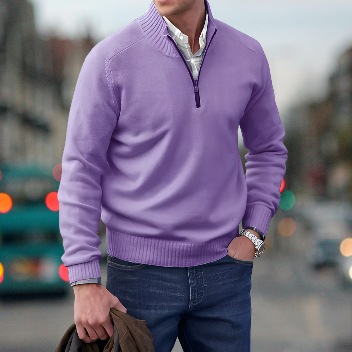 Adrian – Zipper-Sweater