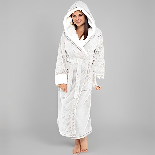 Aleta - Weicher, langer Bademantel für Damen
