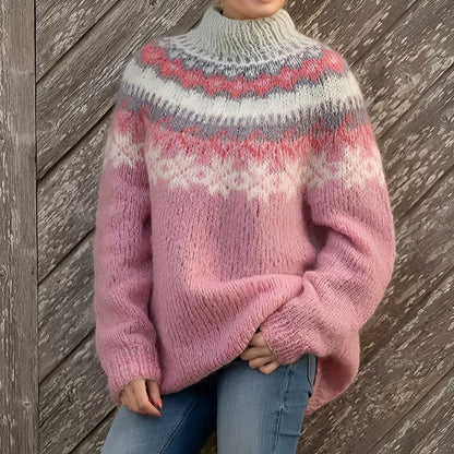 Margery - Klassischer warmer Wollpullover für Damen