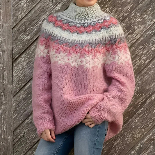 Remy - Klassischer bedruckter Pullover für Damen