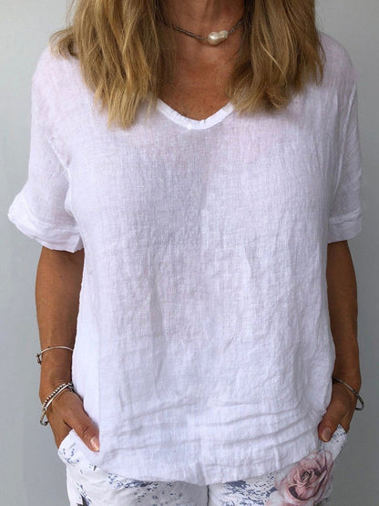 Elin – Lässiges Baumwoll-Leinen Top