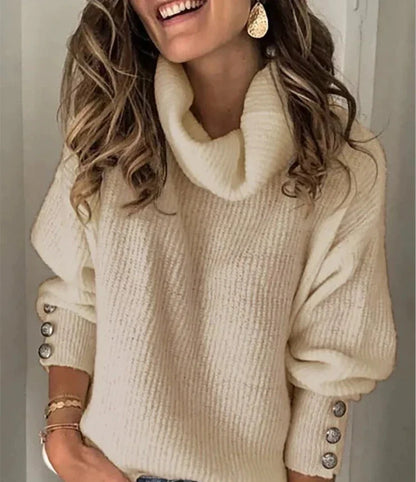 Noelani - Dünner Damen Rollkragenpullover