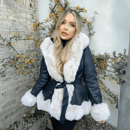 Hollis - Eleganter Mantel aus Kunstfell für Damen