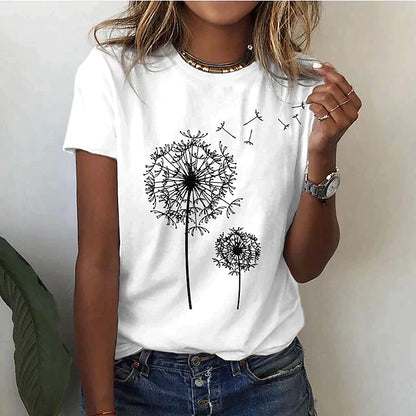 Nianna - Frauen Sommer T-Shirt Kurzarm