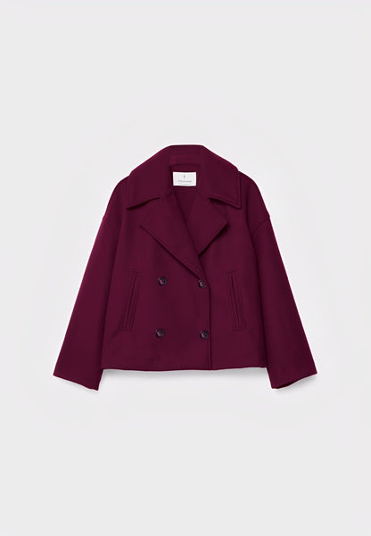 Claire – Modische Kurze Zweireihige Jacke