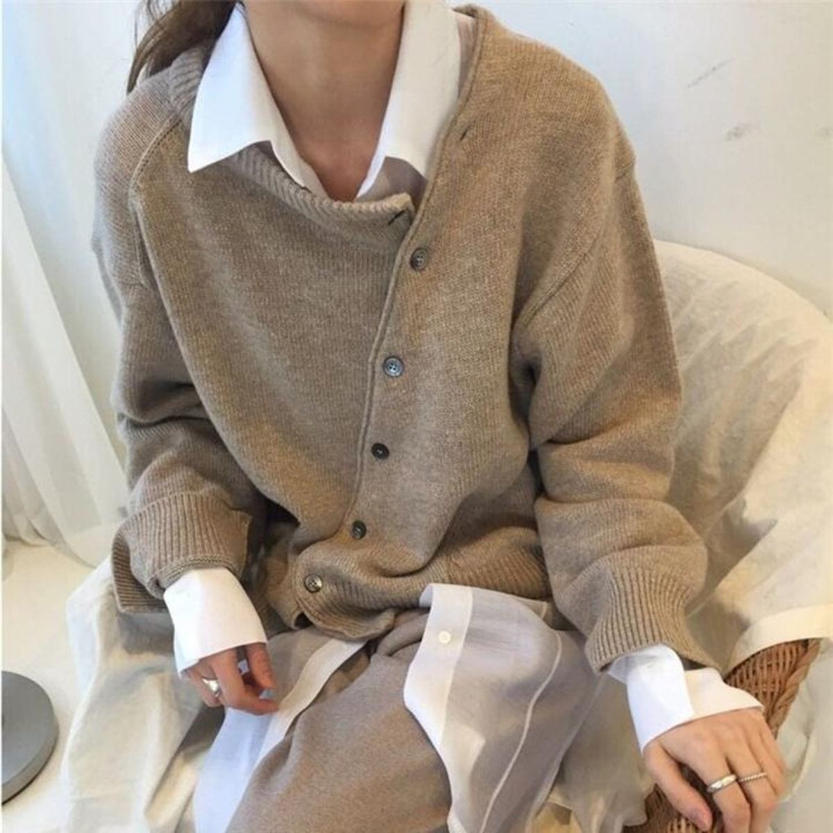 Erica - Jacke im modernen Stil mit Knöpfen