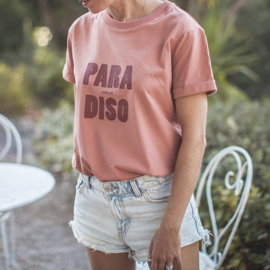 Rosa T-Shirt mit Print