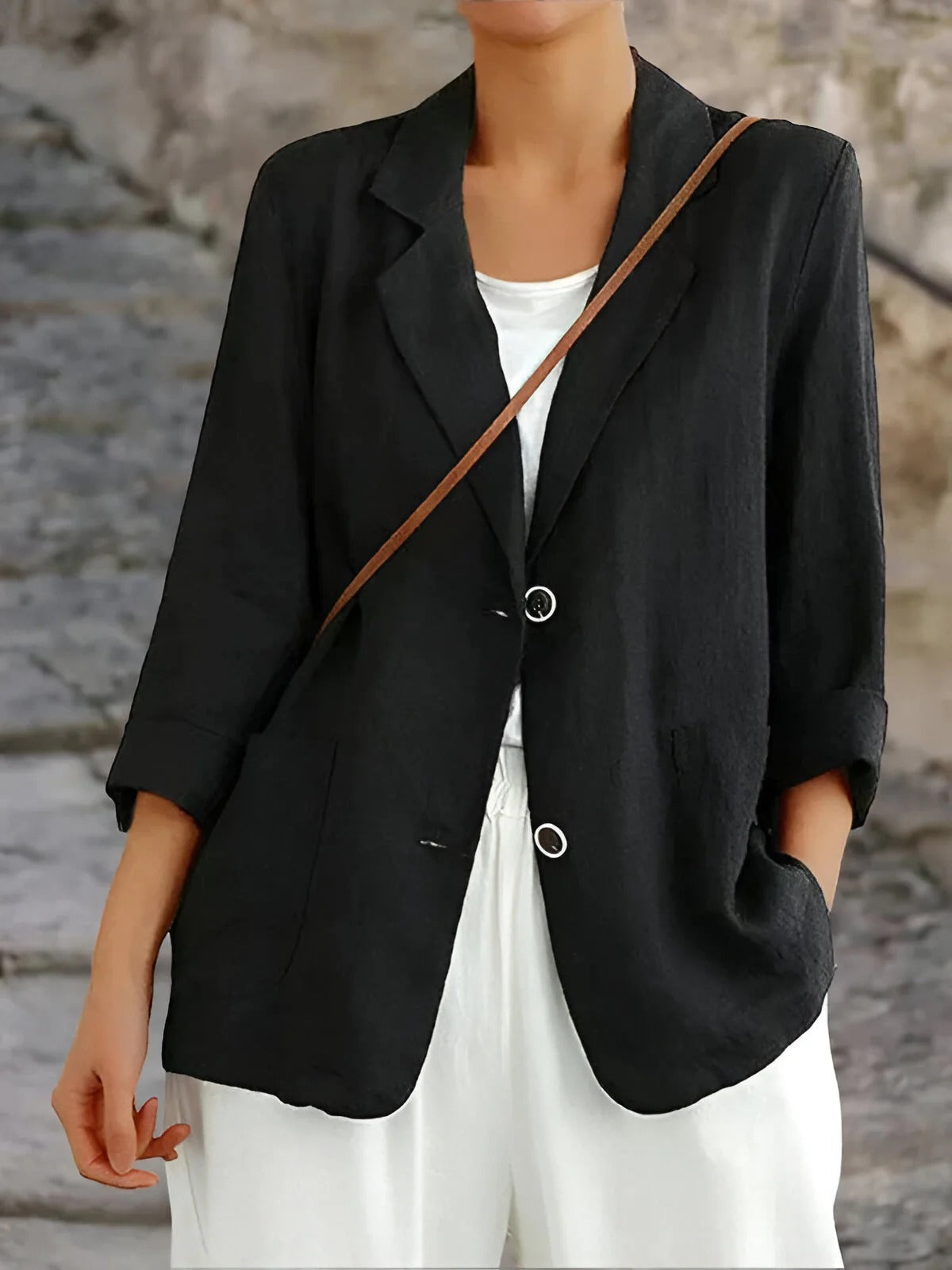 Tabea – Lässiger Leinenblazer