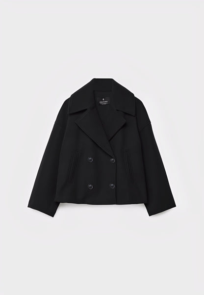 Claire – Modische Kurze Zweireihige Jacke